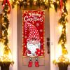 Weihnachts-Türbanner Weihnachtsmann Feiertagsdekorationen Fotografie-Banner für Zuhause Küche Wohnung Schule Schaufenster Eingang Winter