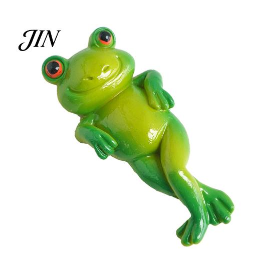 Playful Garden Figurine Micro Landscape Ornament, Frog Design Resin Figurine, Hand Painted Waterproof Miniature Scene Decoration Decor for Succulent A