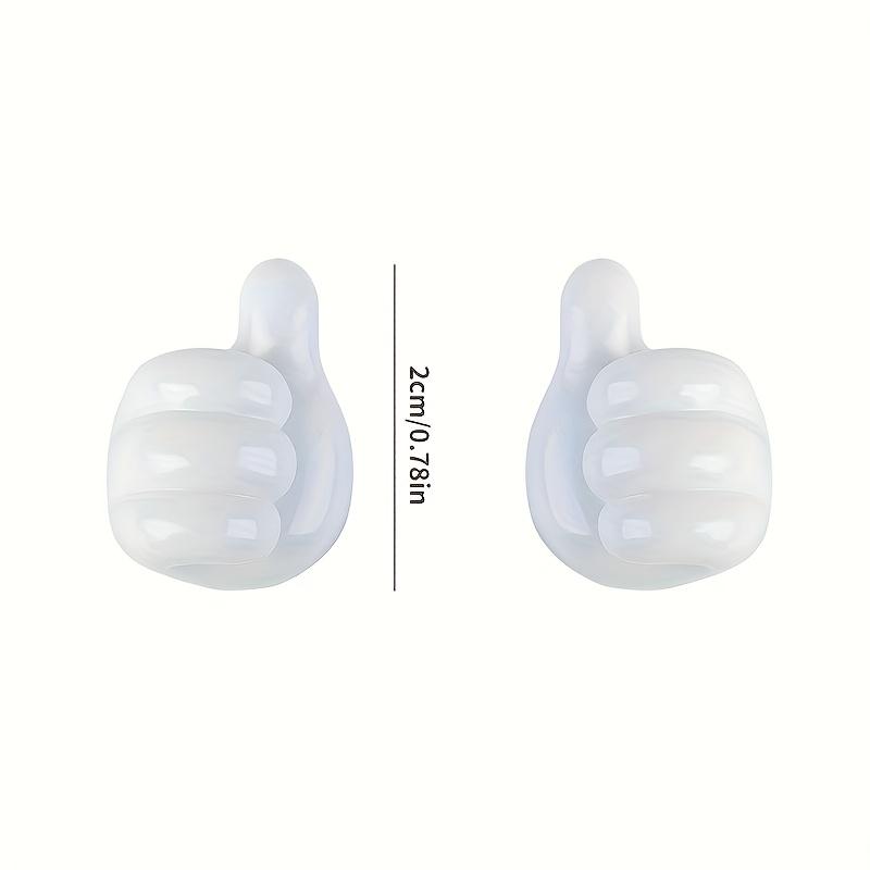 10 Stück Universeller Auto-Armaturenbrett-Kabelorganisator Bunte Daumen hoch Haken Multifunktionale Klebe-Kabelklemmen