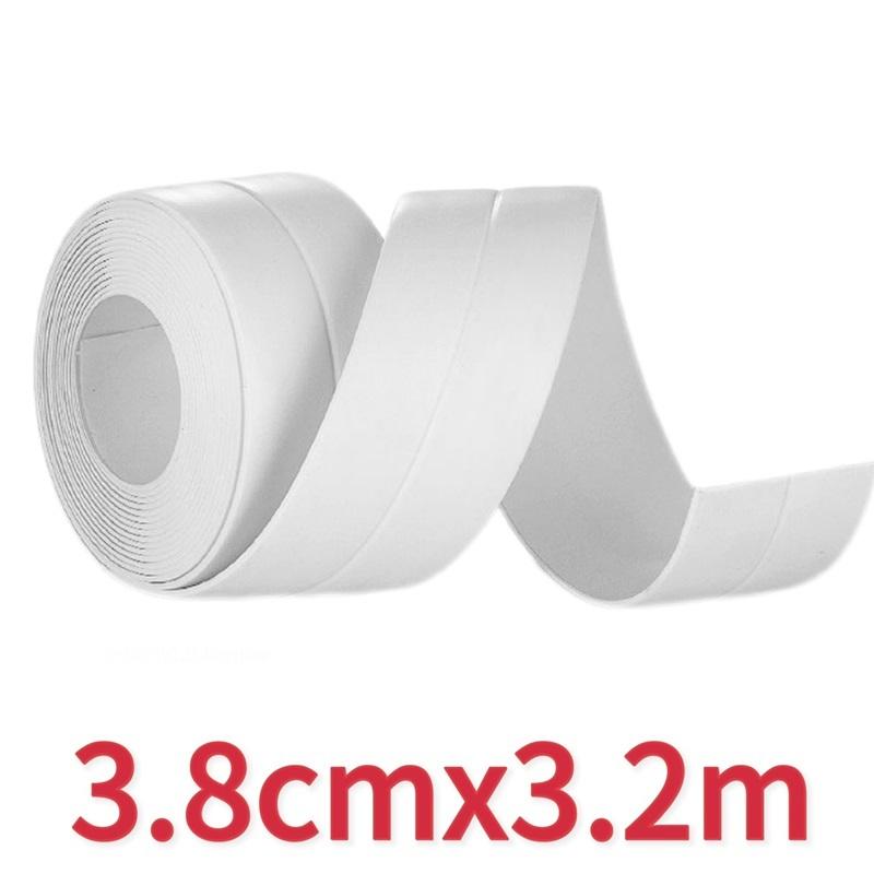 1 Roll PVC Sealing Strip Tape for Bathroom Bath Toilet Kitchen Caulk Tape Self Adhesive Waterproof Wall Sticker Mold Proof Tapes
