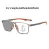 Multifocal Photochromic Anti-Blue Light Reading Glasses with Sport Anti-Slip and Smart Zoom