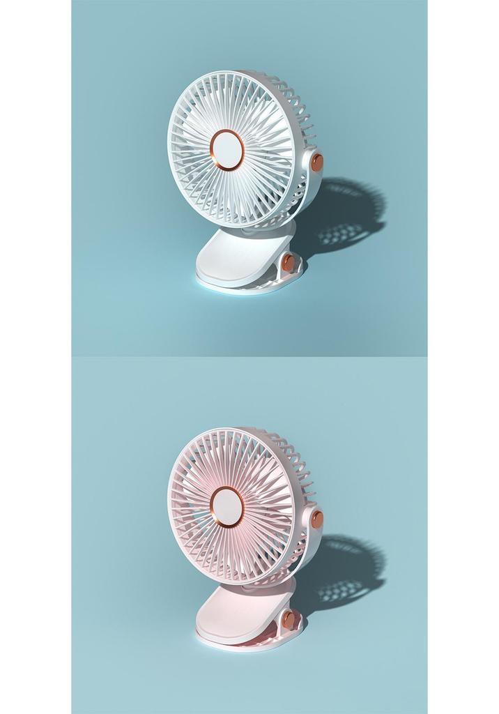 Compact Rechargeable Clip-on USB Fan for Desktop/Home/Dorms