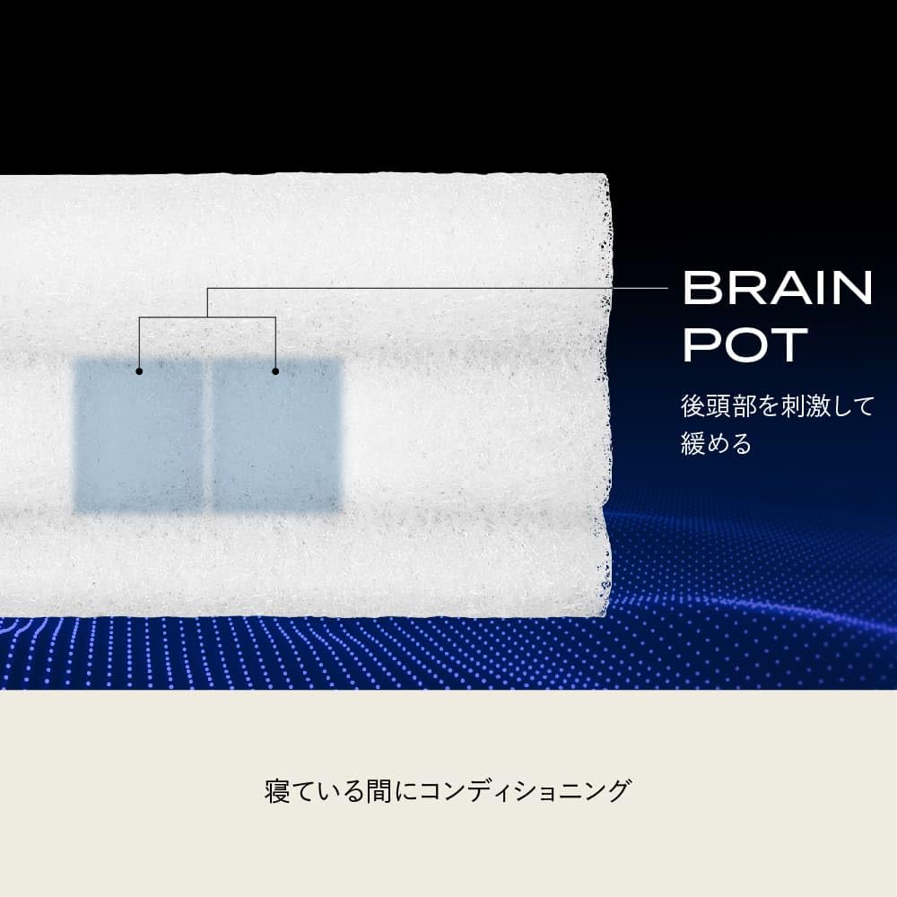 Brain Sleep Kissen Nackenformkissen Kissenbezug Active Air Weiß [BRAIN SLEEP] +