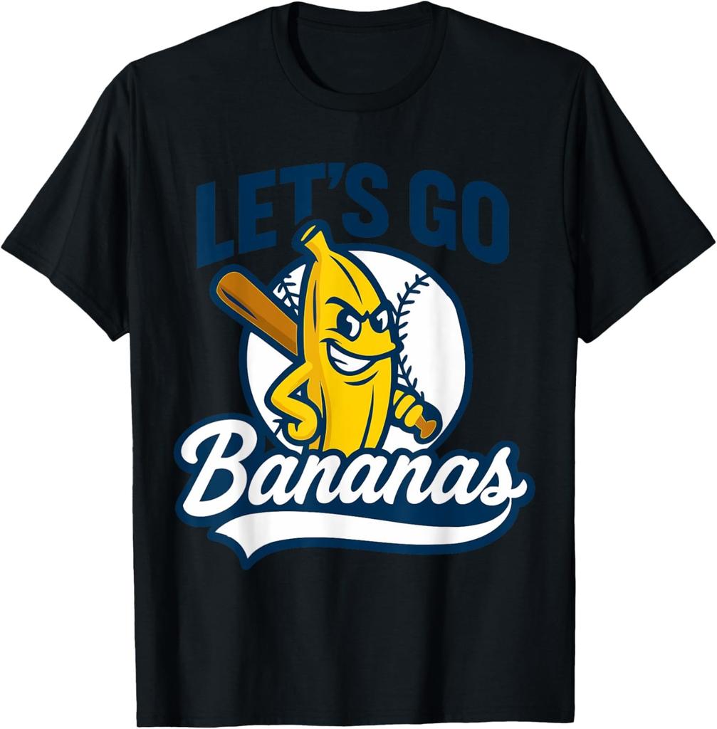 Funny Lets Go Bananas Cute Banana Fruits Lover Player Unisex T-Shirt
