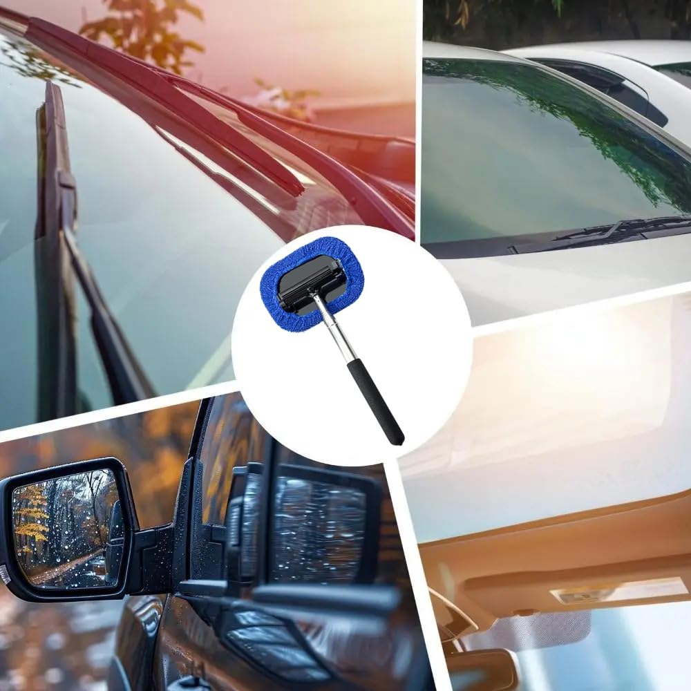 MTDDYMXLFG Car Window Interior Window Retractable Rearview Mirror Glass Window Extends Up To Car Wash Glass Cleaner Car Interior Car Accessories