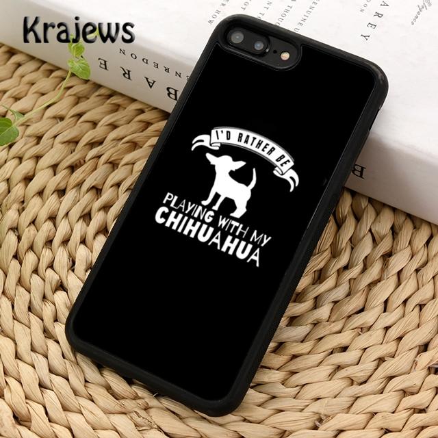 Krajews Heartbeat Chihuahua Puppy Dog Phone Case Cover For iPhone 17 Air 16 15 14 Plus 11 12 13 Pro Max Coque