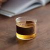 Tea Cup Multipurpose Translucent High Temperature Resistance Glass with Wooden Anti-scalding Enclosure Daily Use