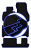 CARLUX-BLUE Car Mats For: BMW 2 F46 7 Seats (2015-2022)