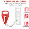 Upgraded Dual-Headed Portable Door Stopper - Anti-Theft Security Lock for Hotels and Single Travelers