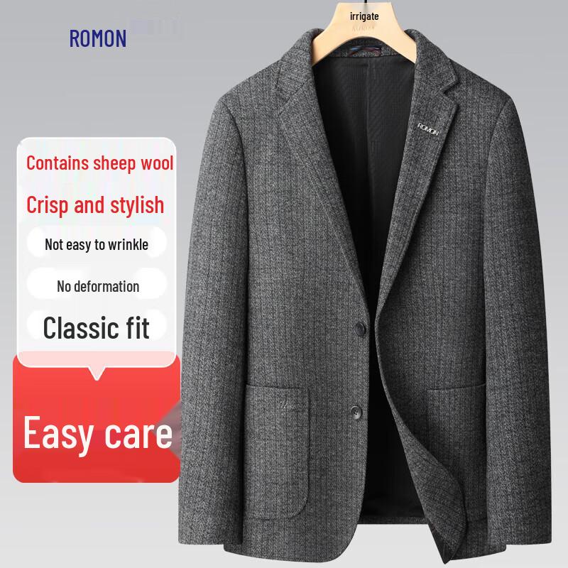Мужской блейзер Luomeng из смесовой шерсти в стиле business casual 175A