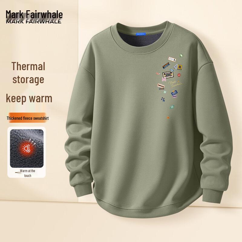 Mark Fairwhale Men's Fleece-Lined Crew Neck Sweatshirt