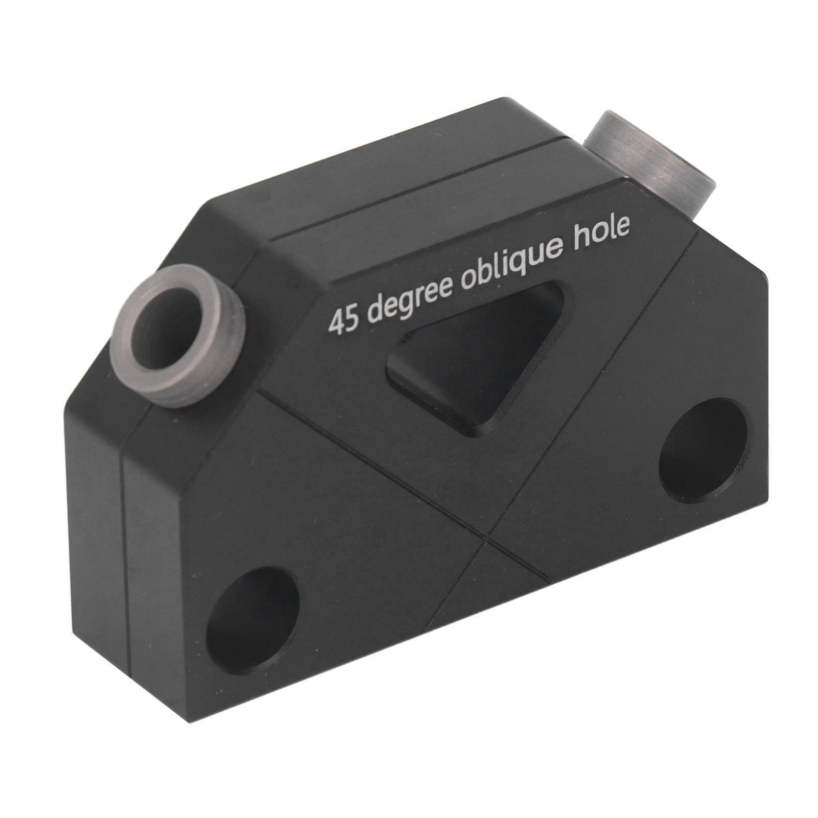 

Деревообработка Приспособление для сверления наклонных отверстий Черный Алюминиевый сплав Угол 45 градусов Направляющая для сверления отверстий