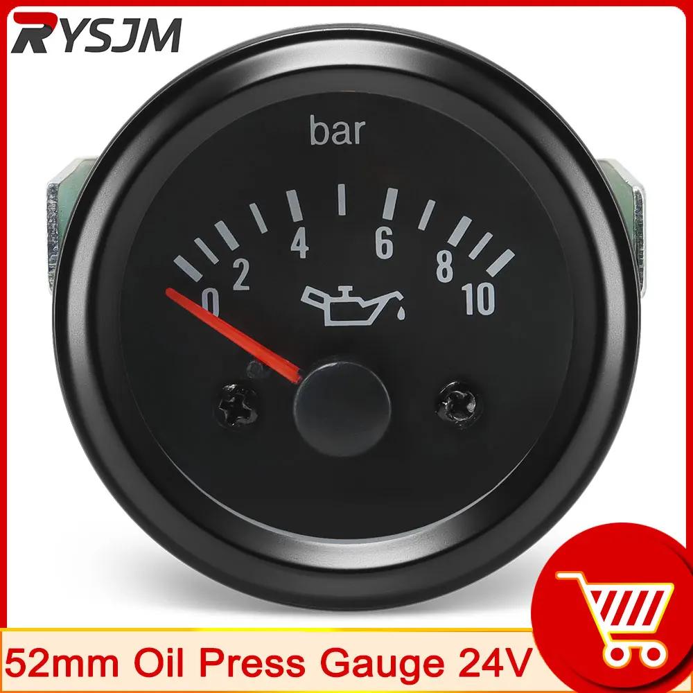 12V 24V 52mm Voltmeter Auto Volts Car Gauge 2" Volt Meters Instrument Voltage Water Temp Gauge 150 Celsius Oil Temp Gauge Press
