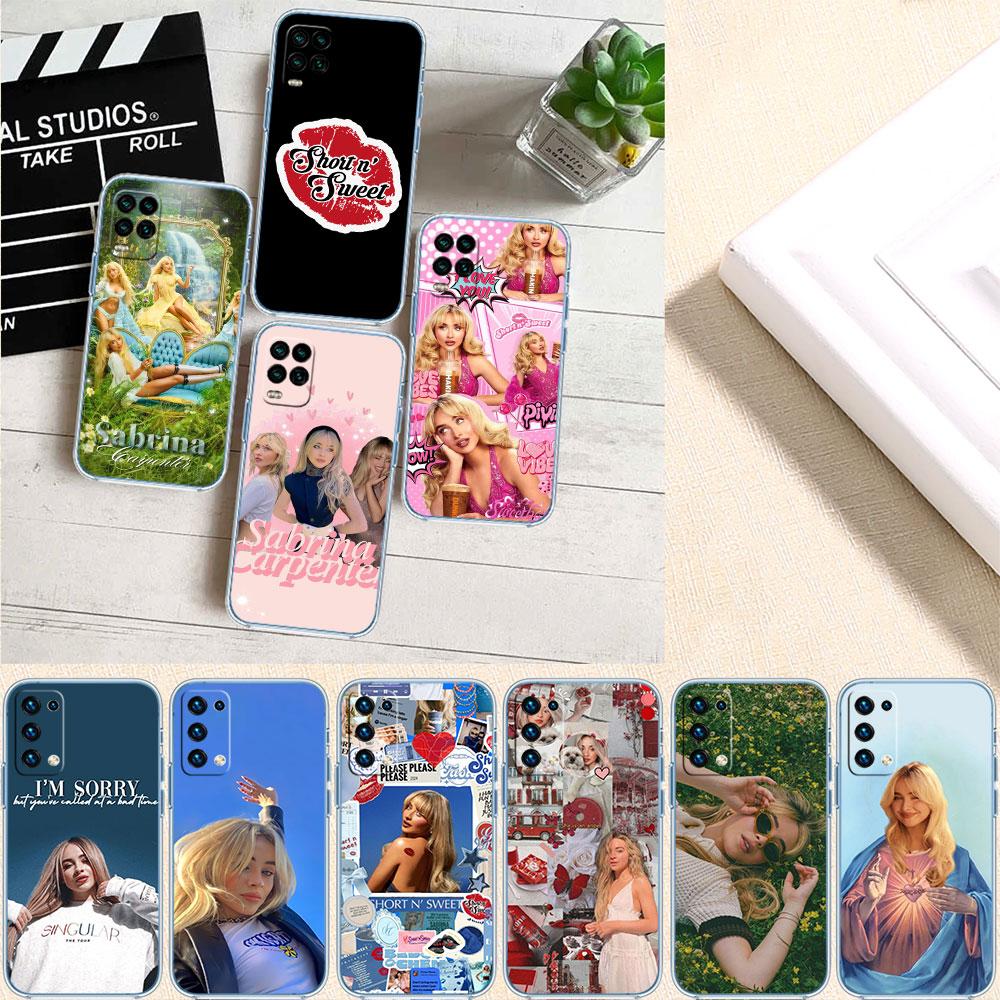 LO86 Sabrina Carpenter Soft Shell Transparent Phone Case for Samsung Galaxy A04 A04S A14 A23 A34 A54 M23 M33 M52 M53
