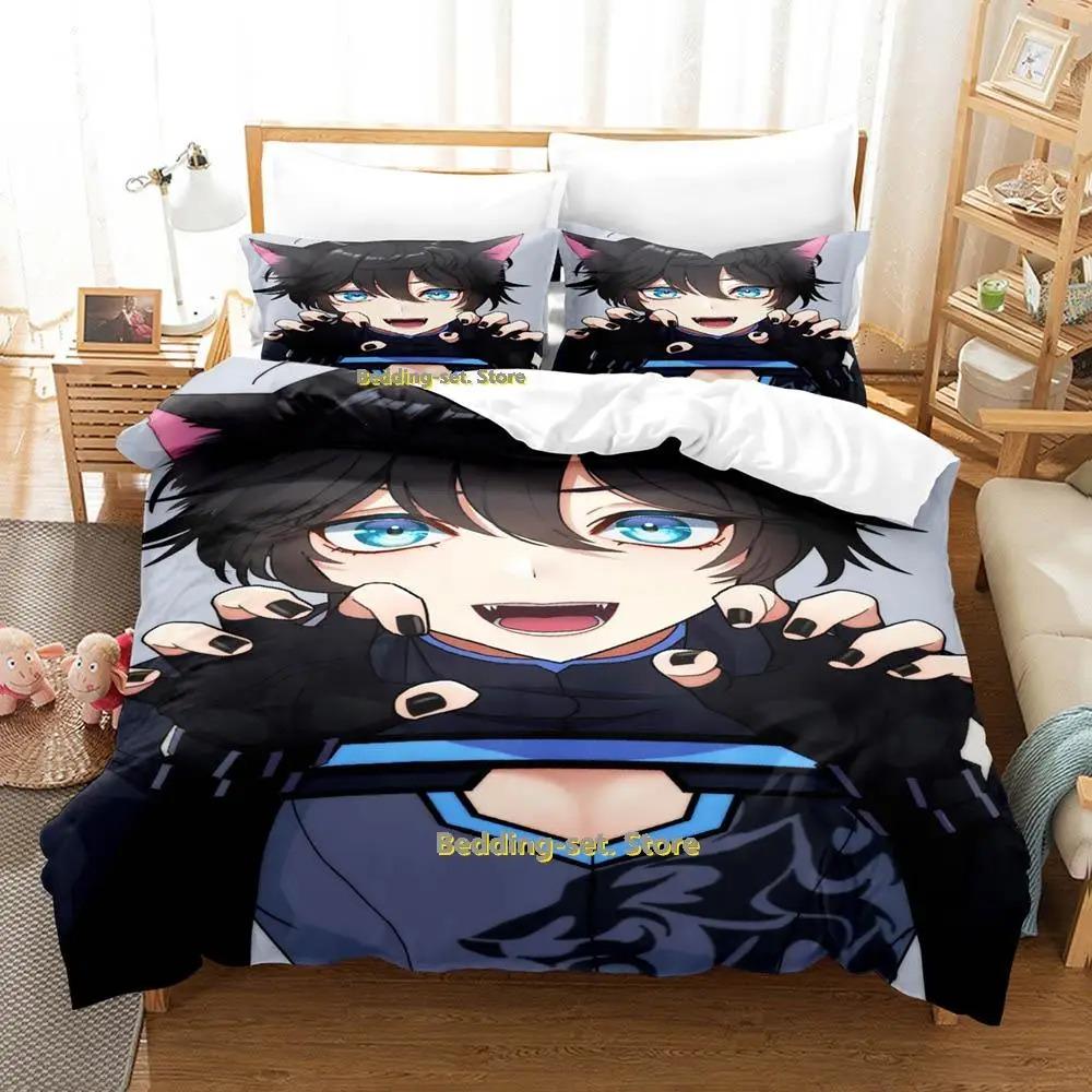 Comfortable Anime Print Bedding Set With Duvet Cover And Pillowcases Single Twin Full Queen King Sizes For Adults And Kids