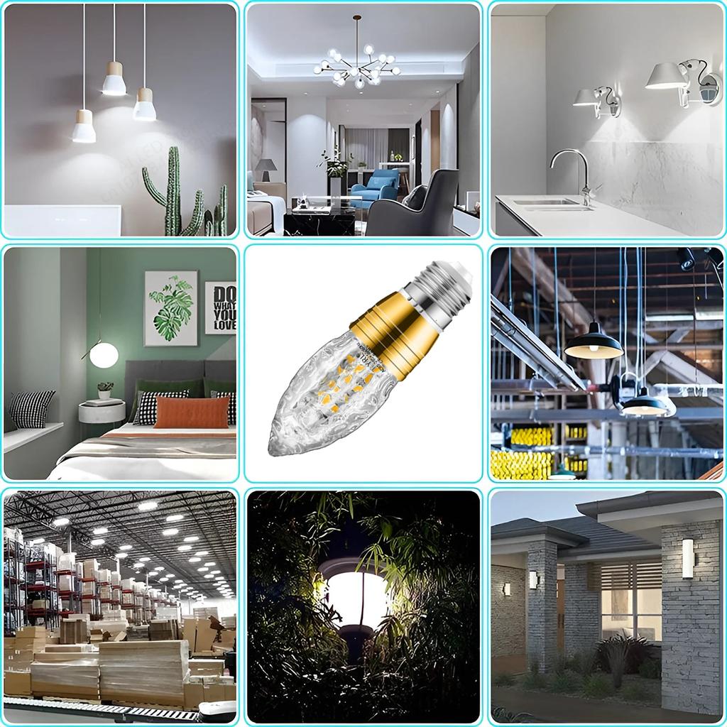 Led Corn Lamp E27 E14 9w 240v Bulb Light Kitchen Bulbs With 110 Volt Ac 220v White Home Ceiling Fan Chandelier 200 Volts Outdoor