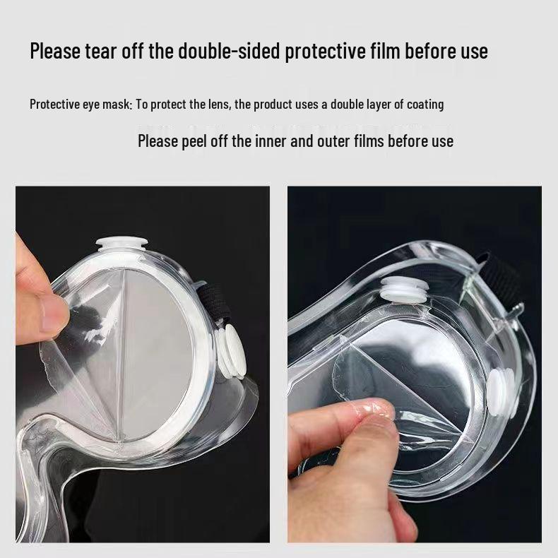 HD Anti-Fog, Windproof Goggles for Men & Women - Breathable, Ventilated, Protective Eyewear for Cycling & Skiing - Anti-Splash, Sandproof