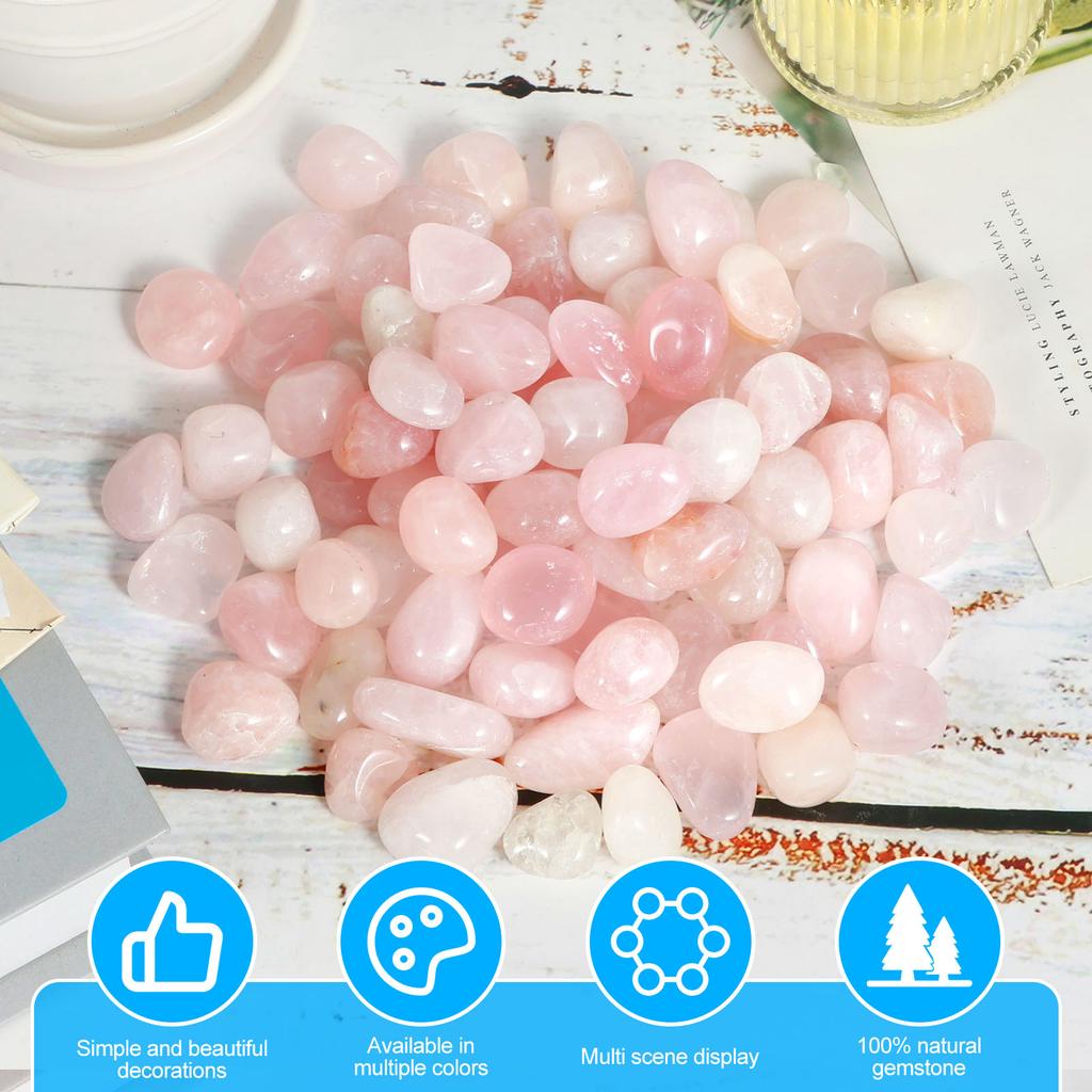 Natural Crystal Stones Irregular Polished Crystal Chips Bulk Crystals Gemstones Chips Vase Filler Decorative Stone for Fish Tank