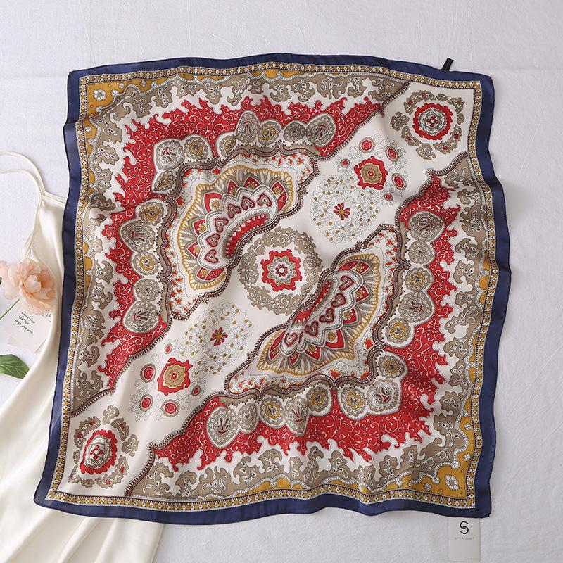 2024 New 70 CM Silk Shirt Decoration Small Square Scarf Fashionable And Versatile Commuting Scarf Neck Protection Scarf