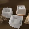 Multipurpose Silicone Faceted Square Planter Mold Geometric Candle Holder Resin Organiser Mould Storage Container Mold