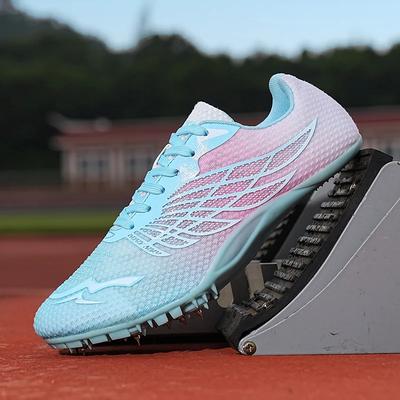 Man Track Field Spikes Shoes Training Running Sneakers For Students Anti-slip Match Waterproof Lightweight Racing Shoe