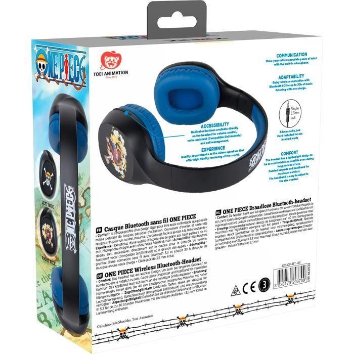 Casque Bluetooth - Konix - One Piece - Blanc - Sans Fil - Couleurs De One Piece