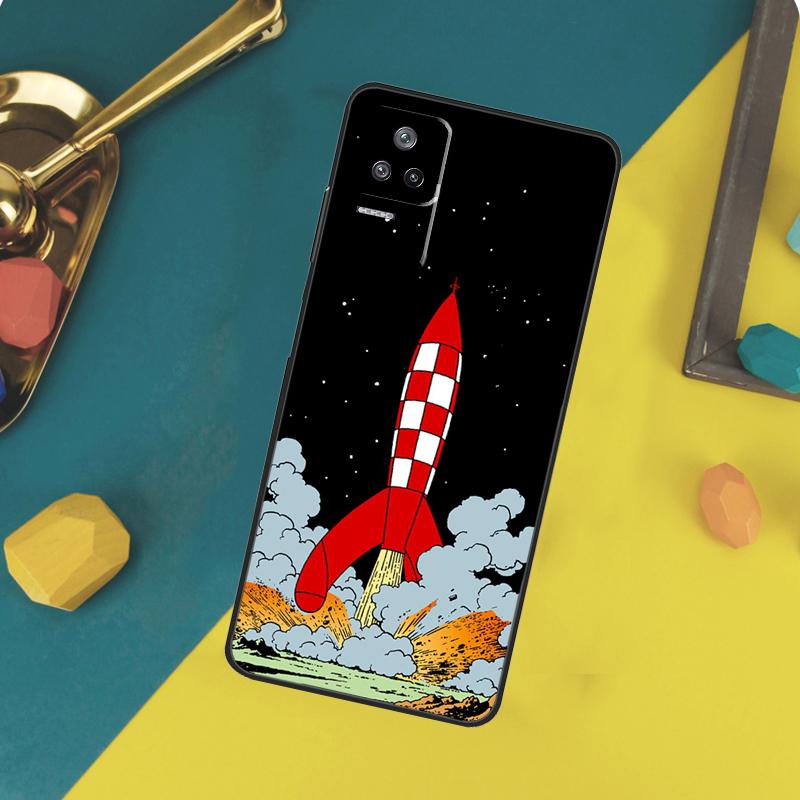 Cartoon Rocket Case For Xiaomi 14T 11T 12T 13T Pro 13 14 15 Ultra POCO X7 Pro X3 X5 X6 F5 F6 M6 Pro Funda