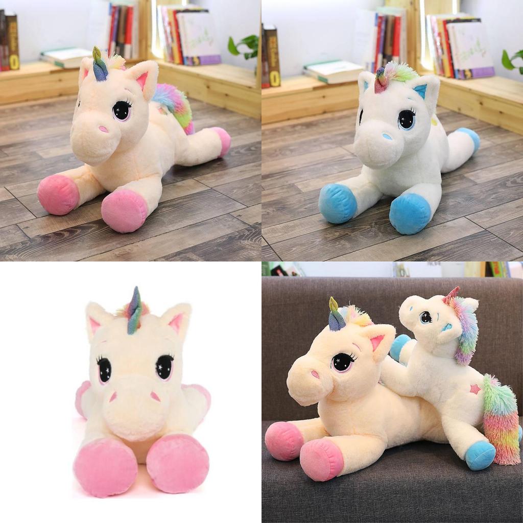 Rainbow Unicorn Plush Toy For Girls Gift Soft Stuffed Animal For Valentines Day