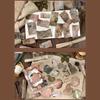 15Sheets Antique Paper Sticker Decorative Scrapbooking Sticker For Notebook Journals Card Making Craft Embellishments