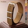 Nuovo Cinturino in Nylon Costolato 18mm 20mm 22mm Tela Intrecciata Cinturino per Orologio Sportivo Militare Braccialetto in Tessuto per Accessori Cinturino Orologio Omega