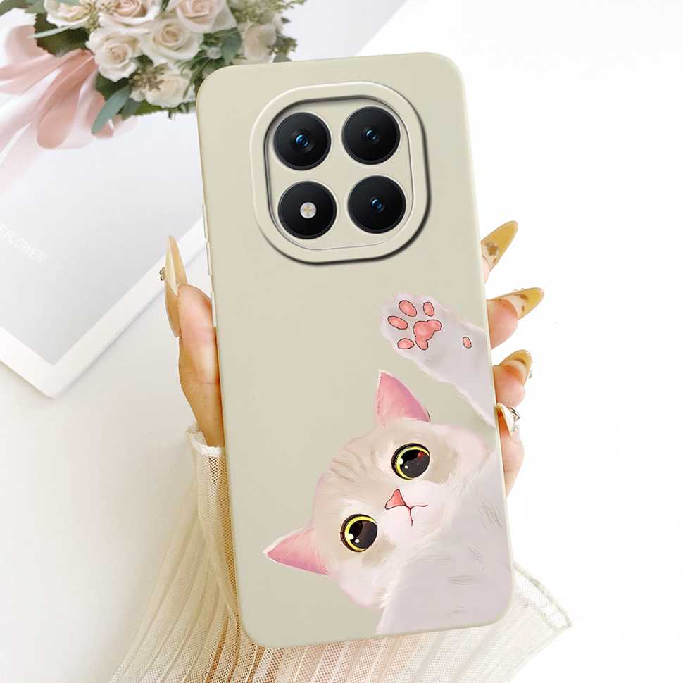Redmi Note15Pro 5G New Model Protective Case Matte Cat Rabbit For Xiaomi Redmi Note 15 Pro 5G Full Cover Anti-Fall Shockproof