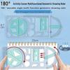 Rotatable Multi-Functional Drawing and Geometric Ruler Set for Students