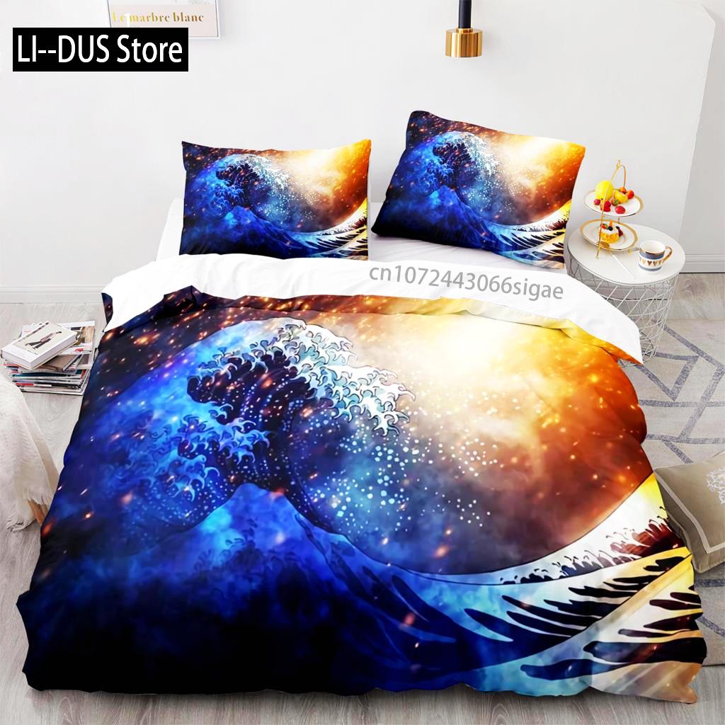 Bettwäsche Set Einzelbett Twin Full Queen King Size Japanischer Stil Bettwäsche Set Erwachsener Kinder Schlafzimmer Bettbezug Sets 3D Anime 011