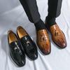 Fashion 2024 Mens Casual Tassel Leather Shoes Luxury Brand Oxfords Driving Shoes Men Loafers Dress Thick Soled Shoes for Men New Wedding