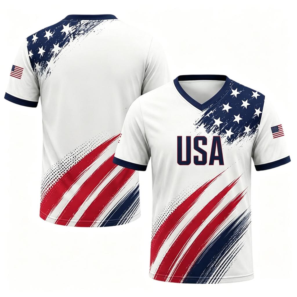 Men's Casual Short Sleeve Shirt V Neck Lightweight Breathable Fabric Athletic Fit Graphic Print Germany Design