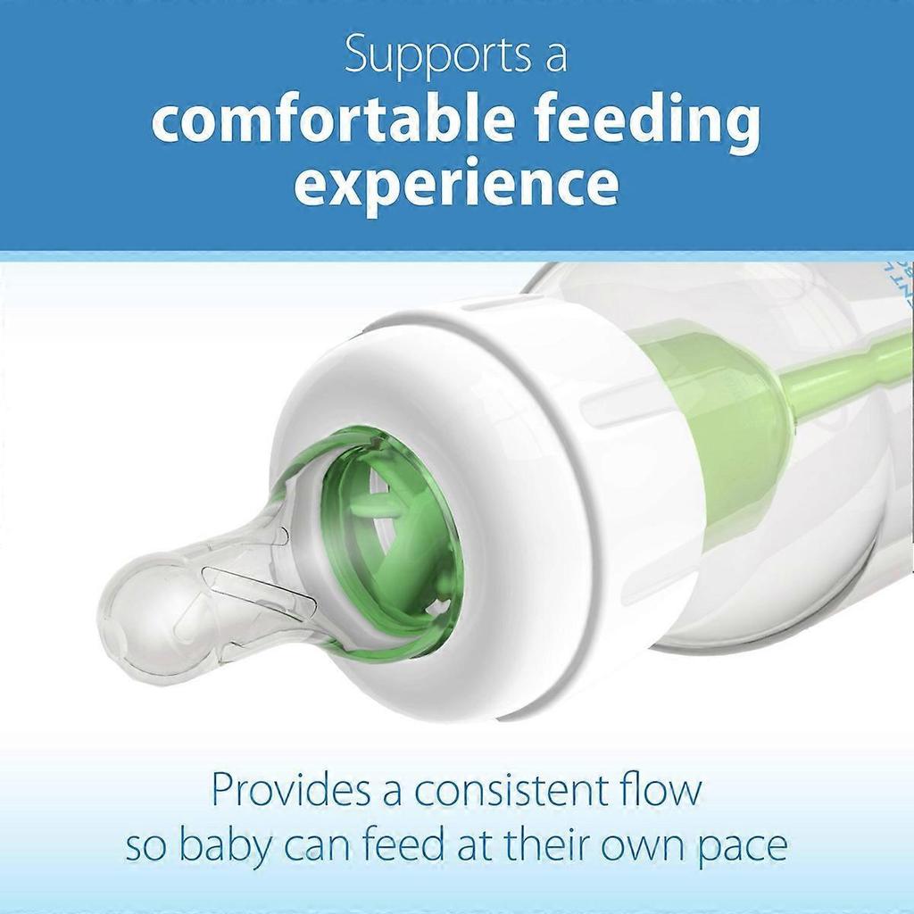 Dr. Brown's Level 1 Narrow Baby Bottle Silicone Nipple, Slow Flow - 2pk - 0m+