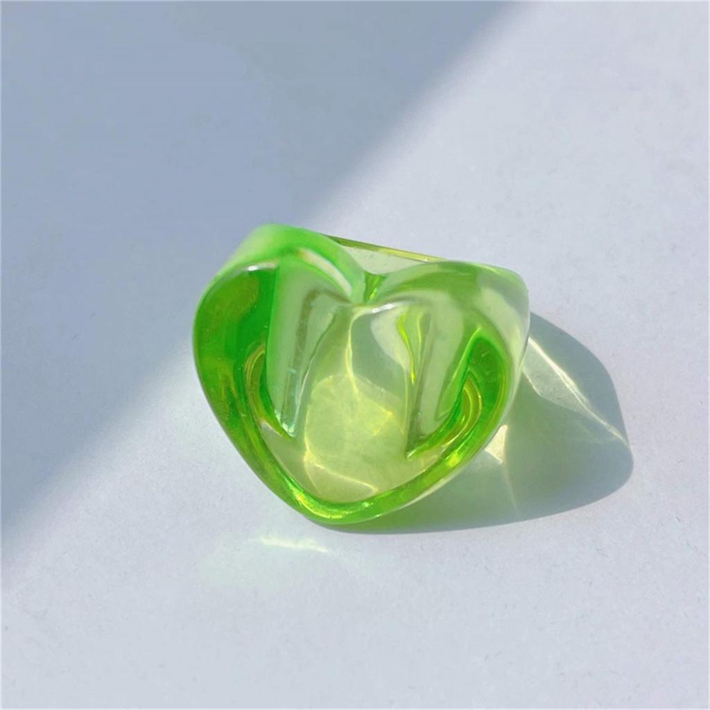 Nuovi Anelli Papa Colorati Inlaid Gemme Resina Acrilica Fatti a Mano Personalità Amorevoli Stile Y2k per Donne Ragazze Gioielli da Festa Anelli Regalo