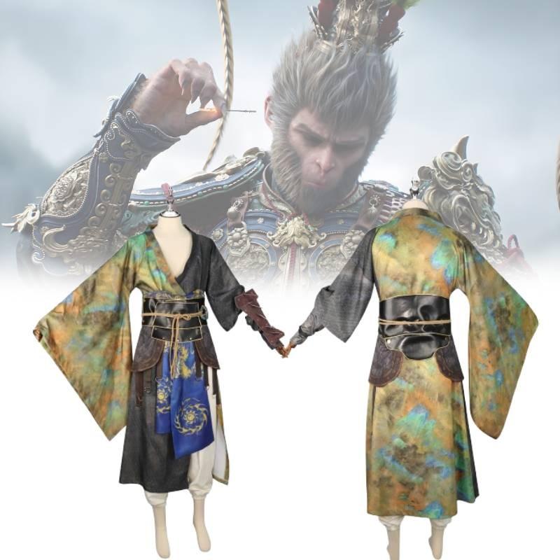 Elegant Black Myth Wukong Cosplay Attire Vintage Inspired Costume For Performances
