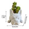 Resin Dogs Succulent Planter French dogs Shape Flower Pots Cute Bonsai Flower Pots Succulent Mini Puppy Planter For Home Garden Decor