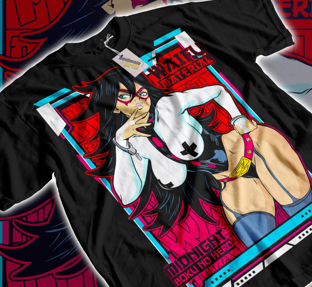 Midnight T-shirt My Hero Academia Boku no Hero Waifu Anime Manga Shirt Soft Tee XXXXL