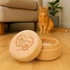 Wooden Pet Hair Keepsake Box Durable Pet Memorial Box Remembrance Box Dog Ashes Box  Memorial Gift