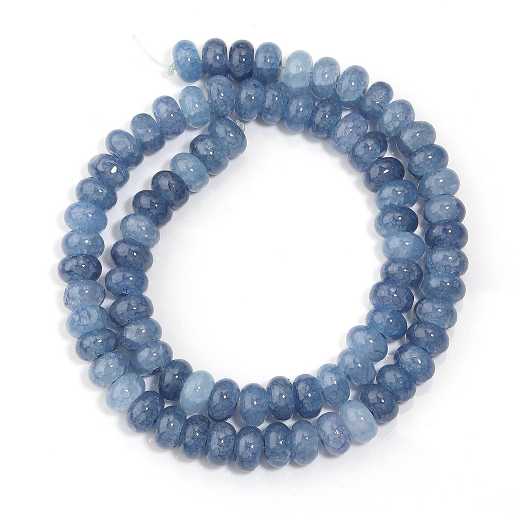 

1 String 5x8mm Glass Beads Colorful Abacus Flat Round Loose Beads For Jwelry Making DIY Crafts Bracelets Necklace Accessories