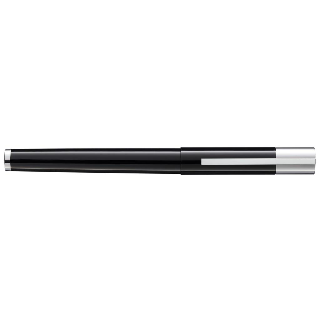 Lamy Scala Pianoblack Fountain Pen Simple Fountain Pen with Sturdy Body and Lacquer Finish 14K Gold EF Nib Includes T10 Blue Ink Cartridge - All-Metal