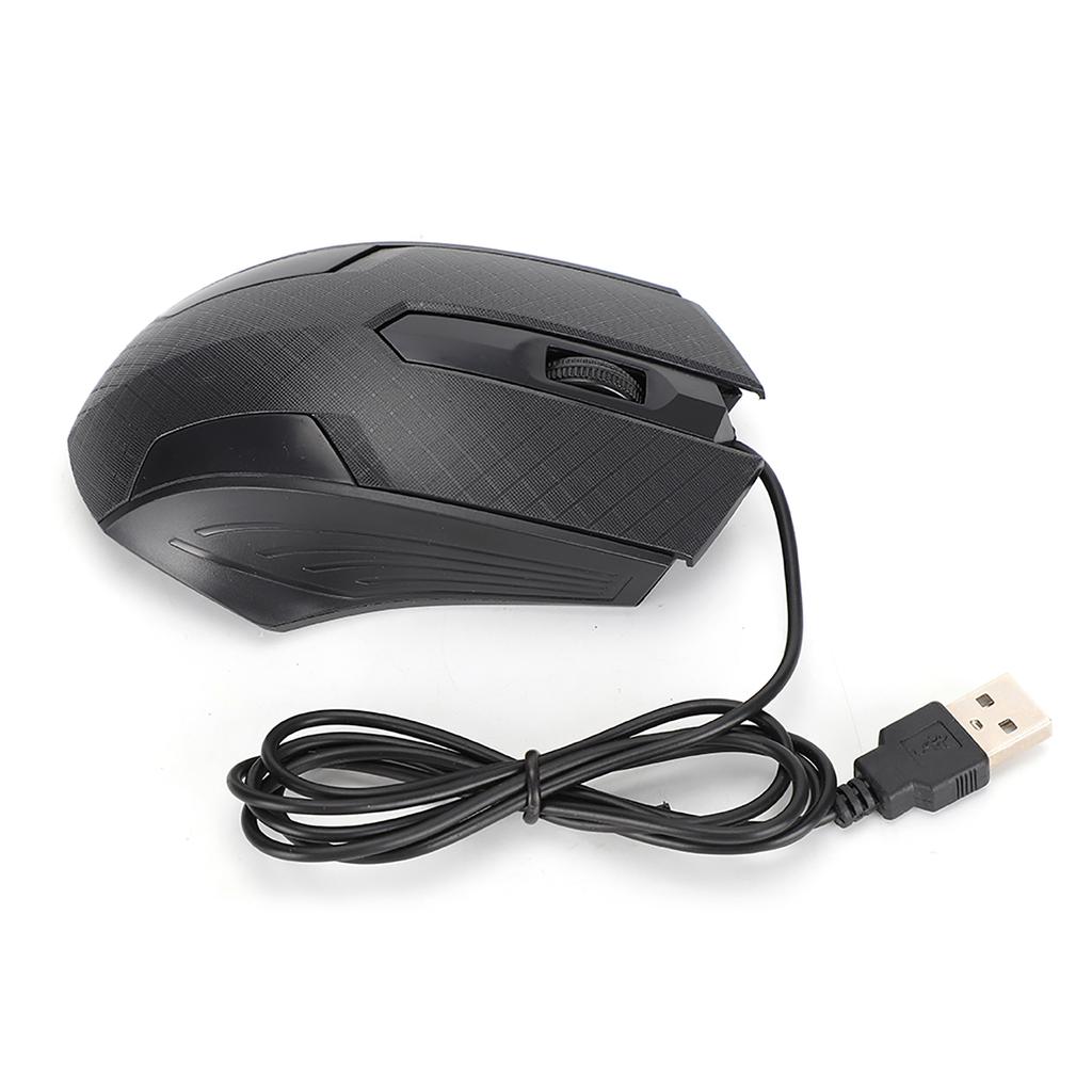 Wired Mouse Professional Office Laptop Computer Tool 2400dpi Human Engineering DesignBlack Q57
