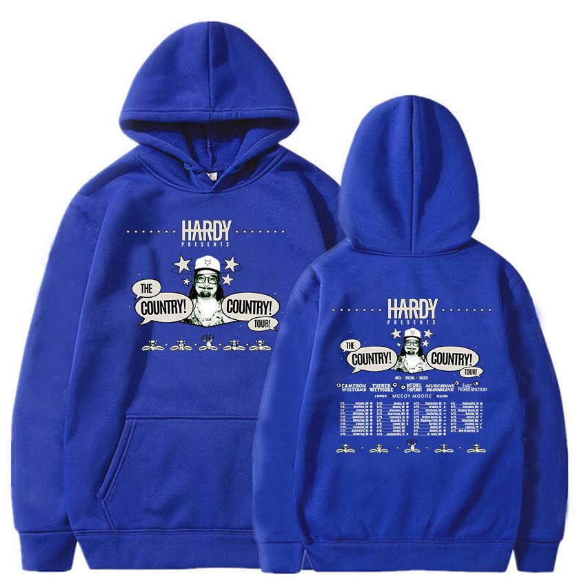 HARDY THE COUNTRY! ZEMĚ! TURNÉ! 2026 Mikiny Móda Unisex Streetwear Hip Hop Grafický Potisk Oblečení Zimní Mikina