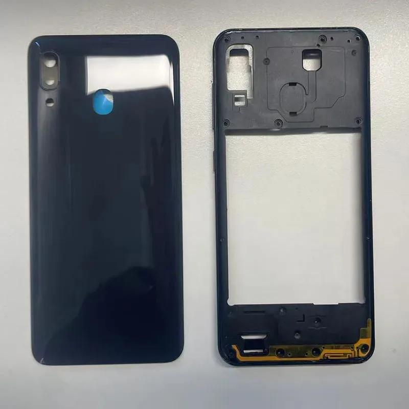 Für Samsung Galaxy 30 2019 305 305F Mittelrahmen Blende Akku Rückseite Gehäuse mit Kamerarahmen Linse