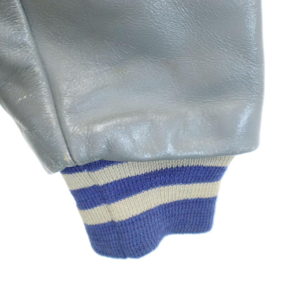 CAMPUS 70s vintage Stajan Navy system Leather sleeve blouson Men's Used