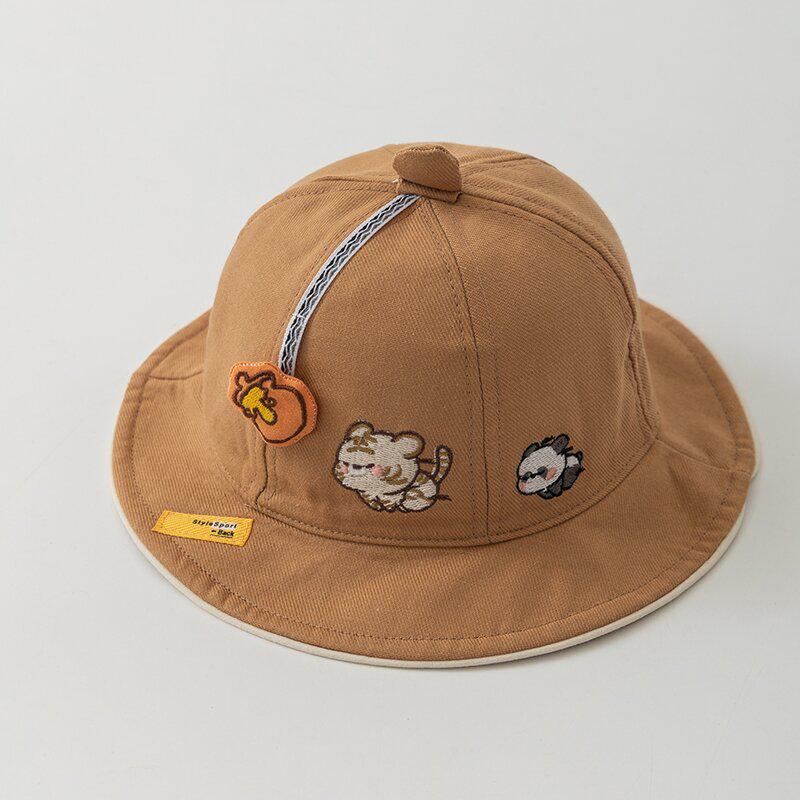 Korean Style Children's Sun Protection Lace Bucket Hat for Girls