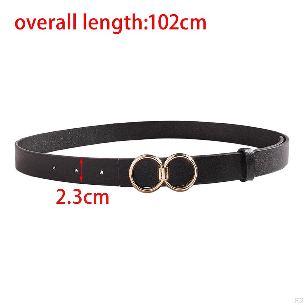 PU Leather Belt for Women, Female Pants Accessories, Casual Waist Belt, Snap Buckle, Skirts,