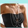 Pearl Body Chain For Women Multilayer Sandal Style Handcrafted Tassel Beach Accessory